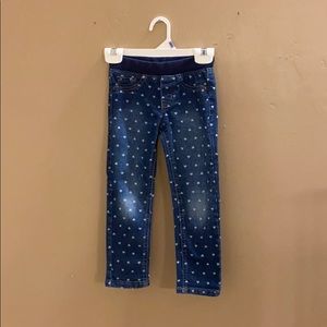 Adorable heart jeggings.